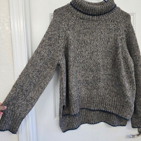 Vanessa Bruno Oversized Alpaca Wool Sweater S Gray Italy Minimalist Luxury Cozy - Picture 3 of 8